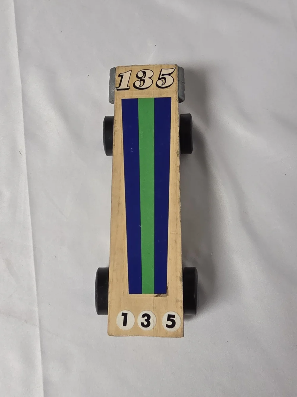Fast Pinewood Derby Car Ready to Race